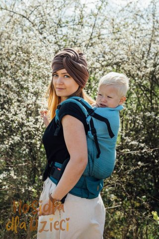 Nosidełko LennyPreschool, splot jodełkowy, 100% bawełna, rozmiar preschool - MAŁA JODEŁKA OMBRE BEBOP