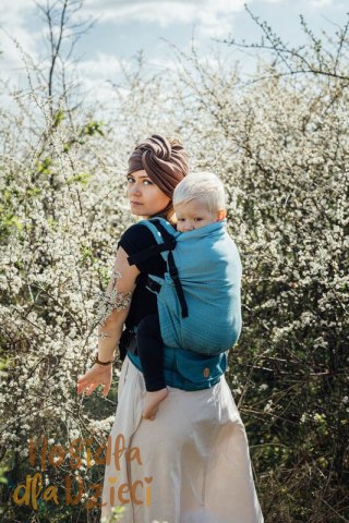 Nosidełko LennyPreschool, splot jodełkowy, 100% bawełna, rozmiar preschool - MAŁA JODEŁKA OMBRE BEBOP