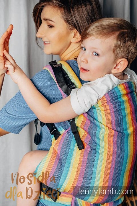 Nosidełko LennyPreschool z tkaniny skośno-krzyzowej 100% bawełna, rozmiar preschool - LUNA