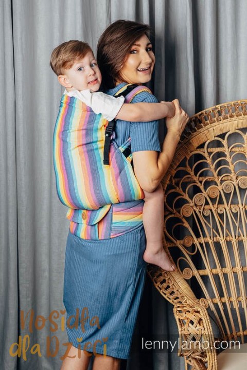 Nosidełko LennyPreschool z tkaniny skośno-krzyzowej 100% bawełna, rozmiar preschool - LUNA