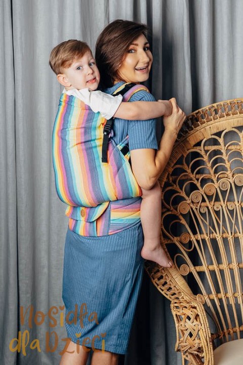 Nosidełko LennyPreschool z tkaniny skośno-krzyzowej 100% bawełna, rozmiar preschool - LUNA