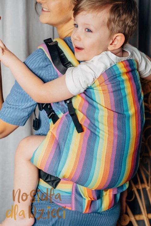 Nosidełko LennyPreschool z tkaniny skośno-krzyzowej 100% bawełna, rozmiar preschool - LUNA