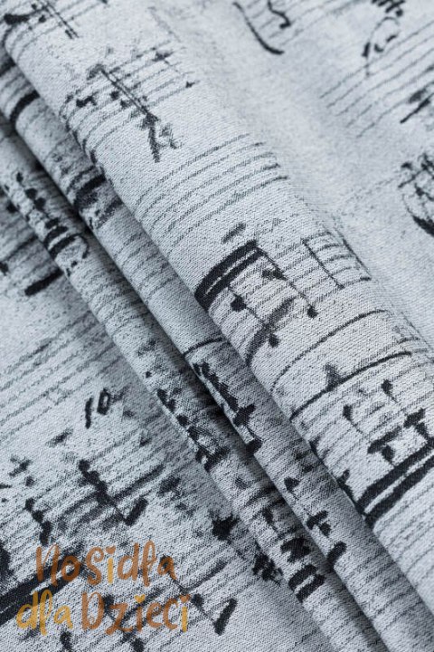 Nosidełko LennyPreschool z tkaniny żakardowej 100% bawełna, rozmiar preschool - MELODY - POLONAISE