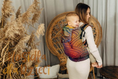 Nosidełko LennyPreschool z tkaniny żakardowej 100% bawełna, rozmiar preschool - PAWI OGON - BOLERO