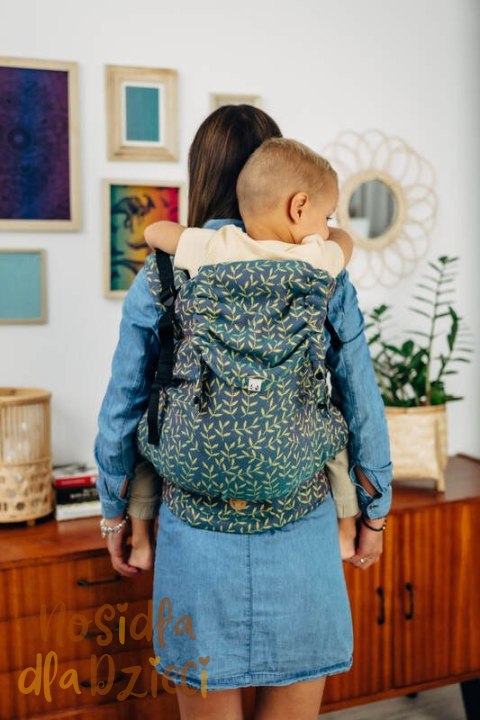 Nosidełko LennyPreschool z tkaniny żakardowej 100% bawełna, rozmiar preschool - ZACZAROWANY ZAKĄTEK - IN BLOOM (drugi gatunek)