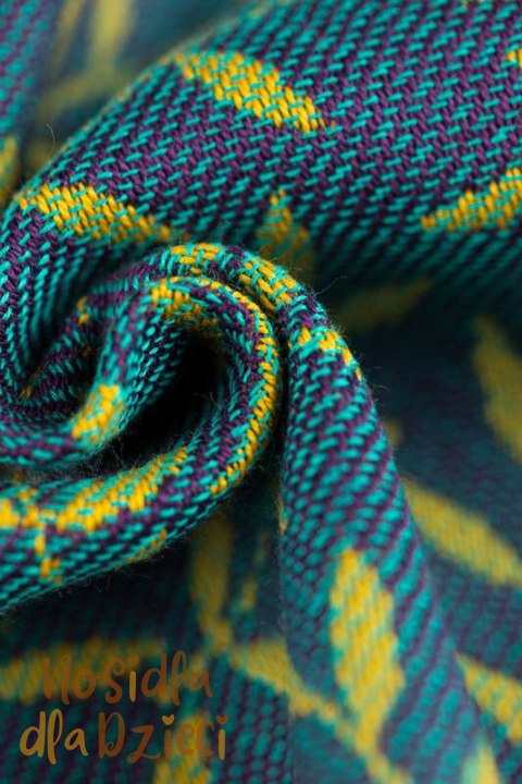 Nosidełko LennyPreschool z tkaniny żakardowej 100% bawełna, rozmiar preschool - ZACZAROWANY ZAKĄTEK - IN BLOOM (drugi gatunek)