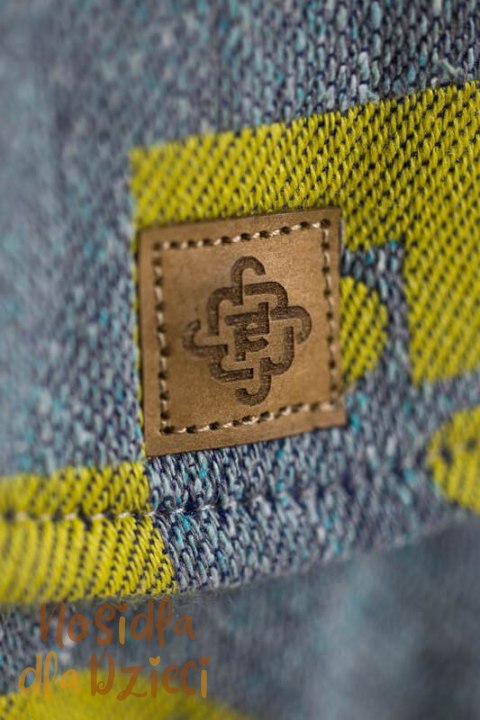 Nosidełko LennyPreschool z tkaniny żakardowej, rozmiar preschool (37% bawełna czesana, 28% wełna merino, 23% jedwab noil, 8% je