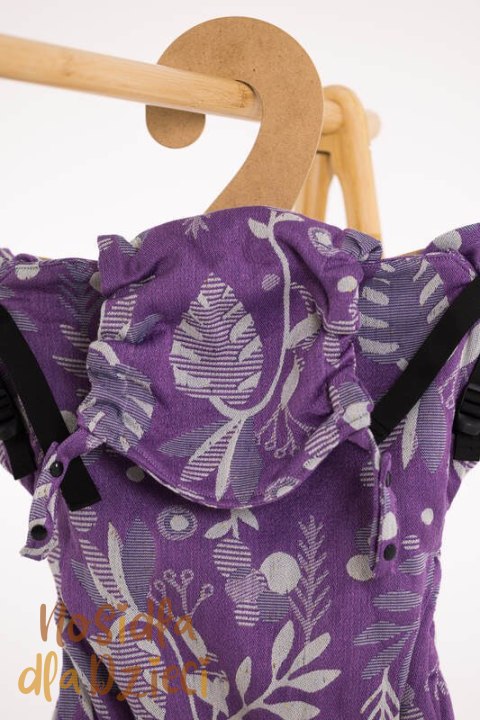 Nosidełko LennyPreschool z tkaniny żakardowej, rozmiar preschool (39% wełna merino, 28% bawełna czesana, 23% len, 10% jedwab tu