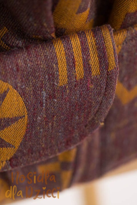 Nosidełko LennyPreschool z tkaniny żakardowej, rozmiar preschool (45% jedwab tussah, 32% bawełna czesana, 8% wełna merino, 8% k