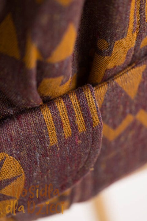 Nosidełko LennyPreschool z tkaniny żakardowej, rozmiar preschool (45% jedwab tussah, 32% bawełna czesana, 8% wełna merino, 8% k