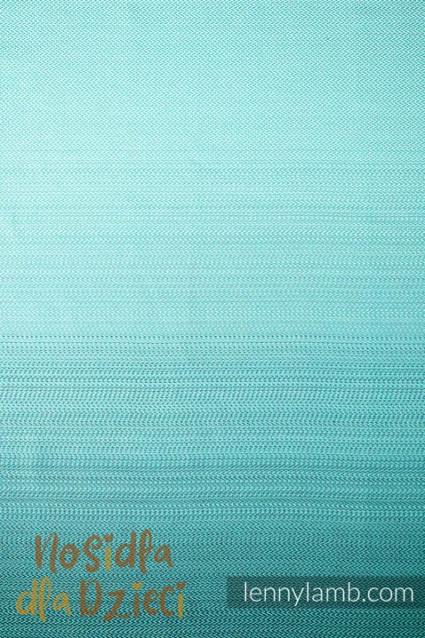 Nosidełko LennyUpGrade PRO, splot jodełkowy, 100% bawełna , rozmiar standard - MAŁA JODEŁKA OMBRE ZIELEŃ