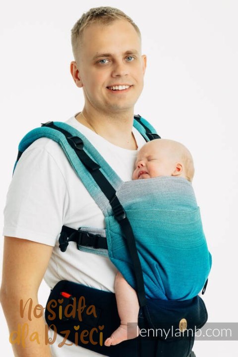 Nosidełko LennyUpGrade PRO z tkaniny skośno-krzyżowej, 100% bawełna , rozmiar standard - AIRGLOW