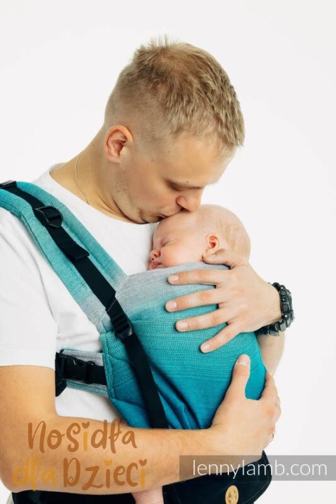 Nosidełko LennyUpGrade PRO z tkaniny skośno-krzyżowej, 100% bawełna , rozmiar standard - AIRGLOW