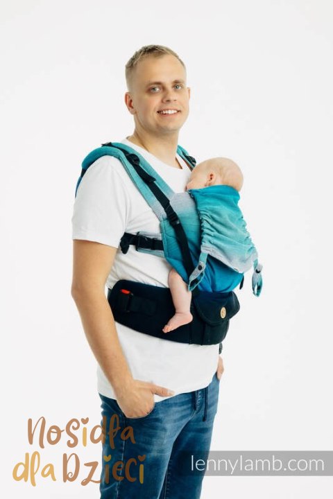 Nosidełko LennyUpGrade PRO z tkaniny skośno-krzyżowej, 100% bawełna , rozmiar standard - AIRGLOW