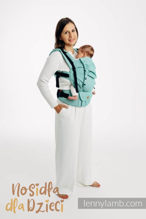 Nosidełko LennyUpGrade PRO z tkaniny skośno-krzyżowej, 100% bawełna , rozmiar standard - MATCHA