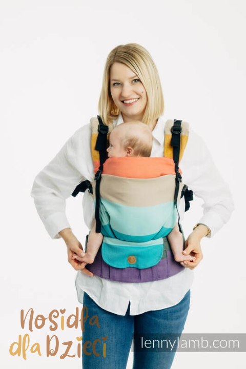 Nosidełko LennyUpGrade PRO z tkaniny skośno-krzyżowej, 100% bawełna , rozmiar standard - PASTELS