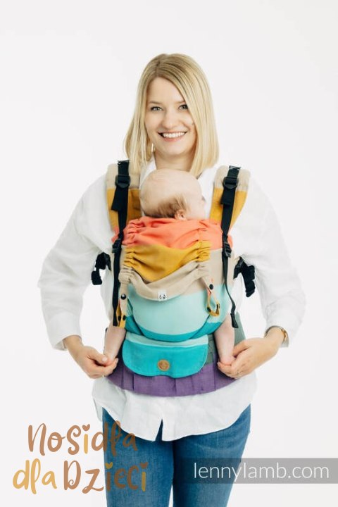 Nosidełko LennyUpGrade PRO z tkaniny skośno-krzyżowej, 100% bawełna , rozmiar standard - PASTELS