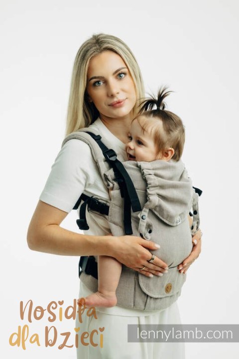 Nosidełko LennyUpGrade PRO z tkaniny skośno-krzyżowej, 100% bawełna, rozmiar standard - PEANUT BUTTER