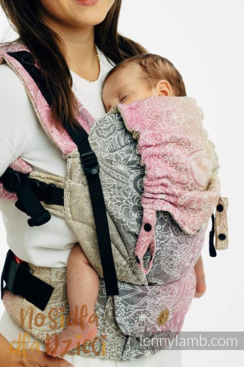 Nosidełko LennyUpGrade PRO z tkaniny żakardowej 100% bawełna , rozmiar standard - DZIKIE WINO - VINEYARD