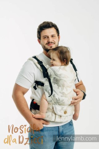 Nosidełko LennyUpGrade PRO z tkaniny żakardowej 100% bawełna , rozmiar standard - PARK JURAJSKI - ICE DESERT