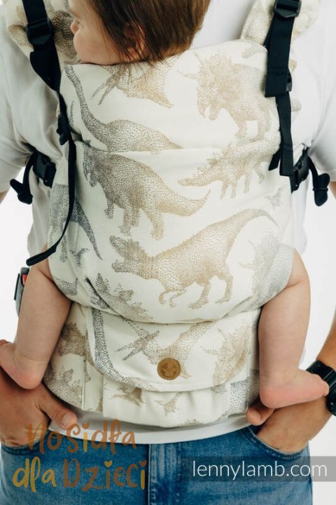 Nosidełko LennyUpGrade PRO z tkaniny żakardowej 100% bawełna , rozmiar standard - PARK JURAJSKI - ICE DESERT