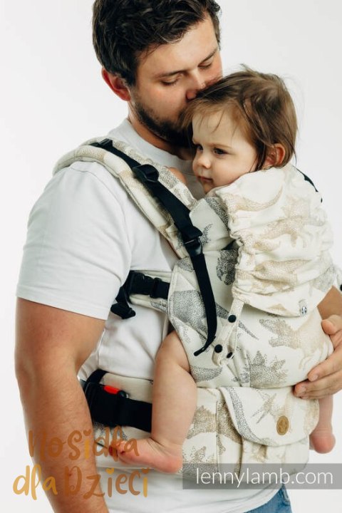 Nosidełko LennyUpGrade PRO z tkaniny żakardowej 100% bawełna , rozmiar standard - PARK JURAJSKI - ICE DESERT