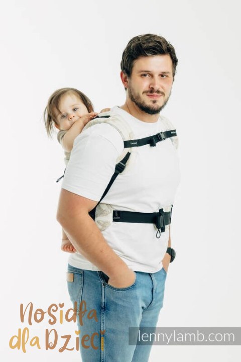 Nosidełko LennyUpGrade PRO z tkaniny żakardowej 100% bawełna , rozmiar standard - PARK JURAJSKI - ICE DESERT