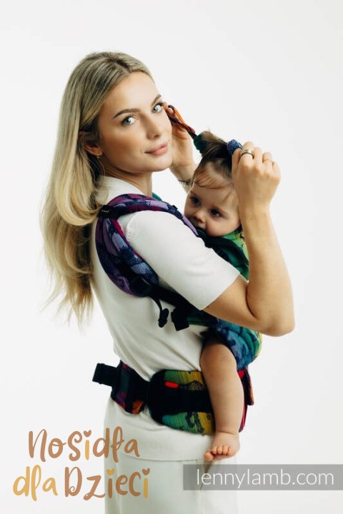 Nosidełko LennyUpGrade PRO z tkaniny żakardowej 100% bawełna , rozmiar standard - PARK JURAJSKI - NOWA ERA