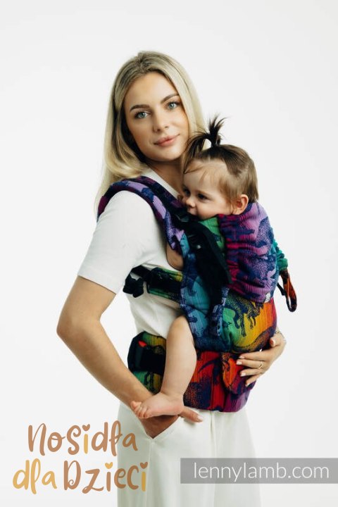 Nosidełko LennyUpGrade PRO z tkaniny żakardowej 100% bawełna , rozmiar standard - PARK JURAJSKI - NOWA ERA