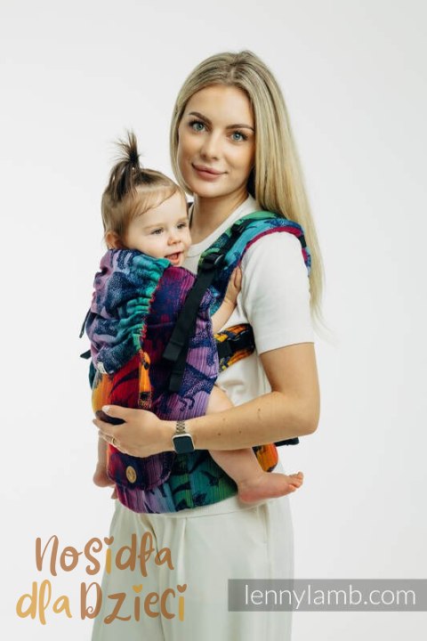 Nosidełko LennyUpGrade PRO z tkaniny żakardowej 100% bawełna , rozmiar standard - PARK JURAJSKI - NOWA ERA