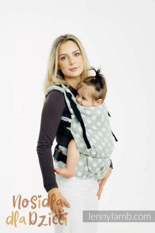 Nosidełko LennyUpGrade PRO z tkaniny żakardowej 100% bawełna , rozmiar standard - POLKA DOTS - PLOP