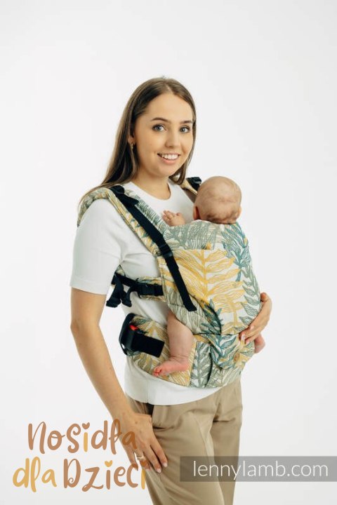 Nosidełko LennyUpGrade PRO z tkaniny żakardowej 100% bawełna , rozmiar standard - RAINFOREST - SELVA