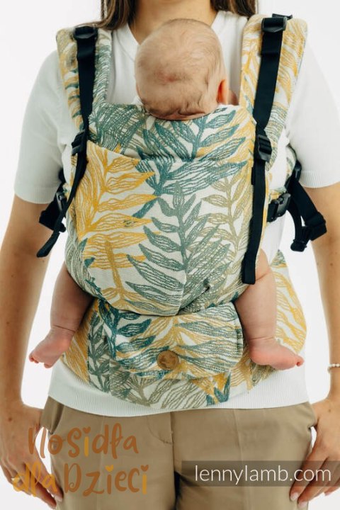 Nosidełko LennyUpGrade PRO z tkaniny żakardowej 100% bawełna , rozmiar standard - RAINFOREST - SELVA