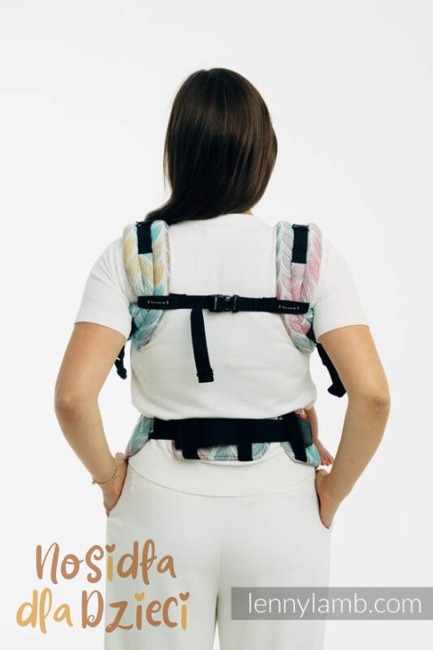 Nosidełko LennyUpGrade PRO z tkaniny żakardowej 100% bawełna , rozmiar standard - ZAPLĄTANI - PLAIT