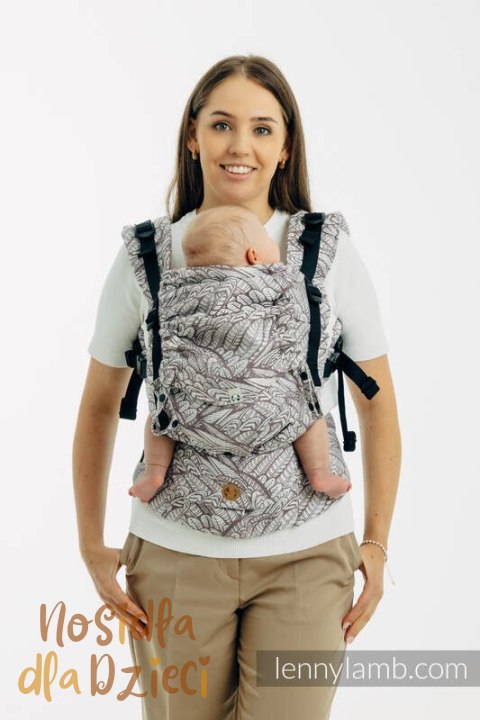 Nosidełko LennyUpGrade PRO z tkaniny żakardowej,100% wiskoza bambusowa, rozmiar standard - WOLNY DUCH - GAJUSZ