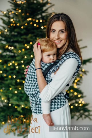 Nosidełko LennyUpGrade PRO z tkaniny żakardowej (44% bawełna, 32% jedwab, 24% wiskoza bambusowa), PATA DE GALLO