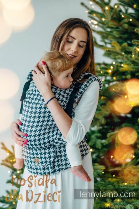 Nosidełko LennyUpGrade PRO z tkaniny żakardowej (44% bawełna, 32% jedwab, 24% wiskoza bambusowa), PATA DE GALLO