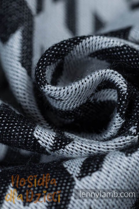 Nosidełko LennyUpGrade PRO z tkaniny żakardowej (44% bawełna, 32% jedwab, 24% wiskoza bambusowa), PATA DE GALLO