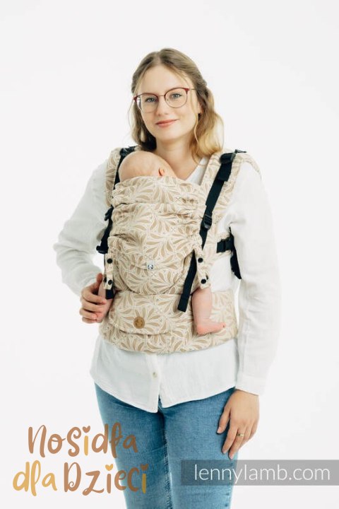 Nosidełko LennyUpGrade PRO z tkaniny żakardowej, 50% bawełna, 50% wiskoza bambusowa, rozmiar standard - INFINITY - GOLDEN HOUR