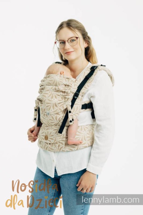 Nosidełko LennyUpGrade PRO z tkaniny żakardowej, 50% bawełna, 50% wiskoza bambusowa, rozmiar standard - INFINITY - GOLDEN HOUR