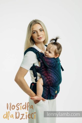 Nosidełko LennyUpGrade PRO z tkaniny żakardowej 60% bawełna, 28% wełna merino, 8% jedwab, 4% kaszmir , standard, PAWI OGON