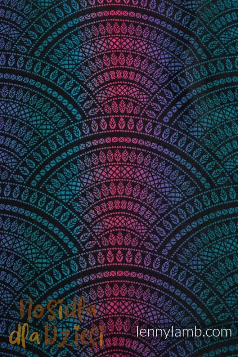 Nosidełko LennyUpGrade PRO z tkaniny żakardowej 60% bawełna, 28% wełna merino, 8% jedwab, 4% kaszmir , standard, PAWI OGON