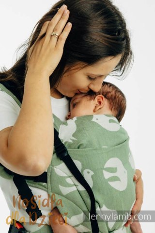 Nosidełko LennyUpGrade PRO z tkaniny żakardowej (80% bawełna, 20% lyocell) , rozmiar standard - BIRDY - FLY HIGH