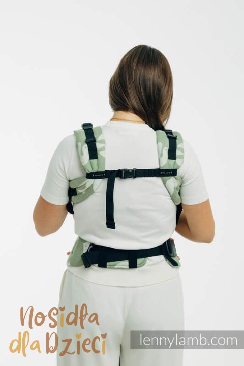 Nosidełko LennyUpGrade PRO z tkaniny żakardowej (80% bawełna, 20% lyocell) , rozmiar standard - BIRDY - FLY HIGH