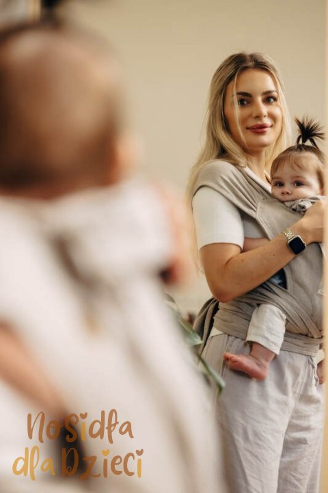 Nosidełko dla dzieci WRAP-TAI MINI, 100 % bawełna skośno-krzyżowa, z kapturkiem - PEANUT BUTTER