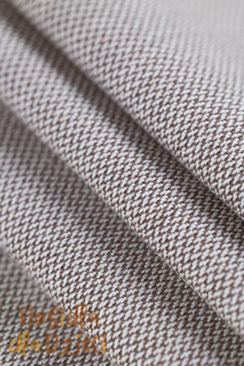 Nosidełko dla dzieci WRAP-TAI MINI, 100 % bawełna skośno-krzyżowa, z kapturkiem - PEANUT BUTTER