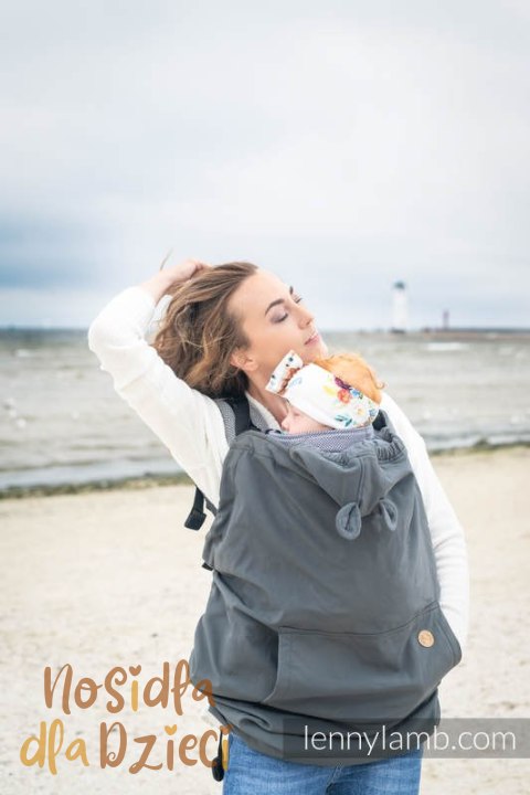 Osłonka na chustę/nosidełko - Softshell - Szara (drugi gatunek)