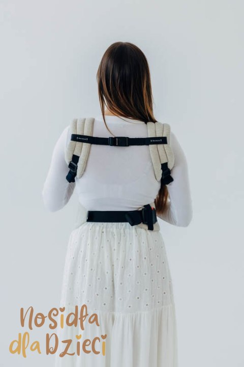 Nosidełko LennyLight z tkaniny skośno-krzyżowej (50% bawełna, 25% konopie, 25% lyocell), rozmiar standard - AIRY