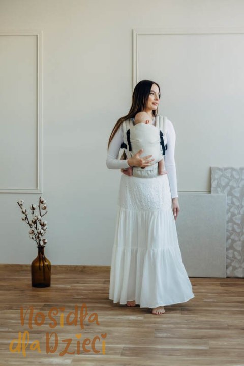 Nosidełko LennyLight z tkaniny skośno-krzyżowej (50% bawełna, 25% konopie, 25% lyocell), rozmiar standard - AIRY