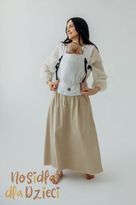 Nosidełko LennyLight z tkaniny żakardowej 100% wiskoza bambusowa, rozmiar standard -VIRIDIFLORA - MILKY WAY